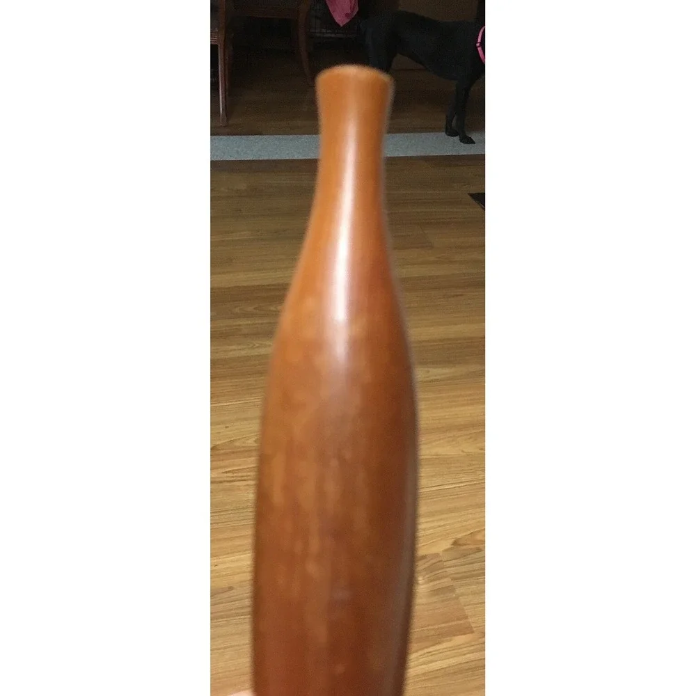 Vintage Small Mid Century Modern Bud Vase Signed by Artist 6